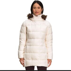 The North Face Women's New Dealio Insulated 550-Down Parka Jacket White XS